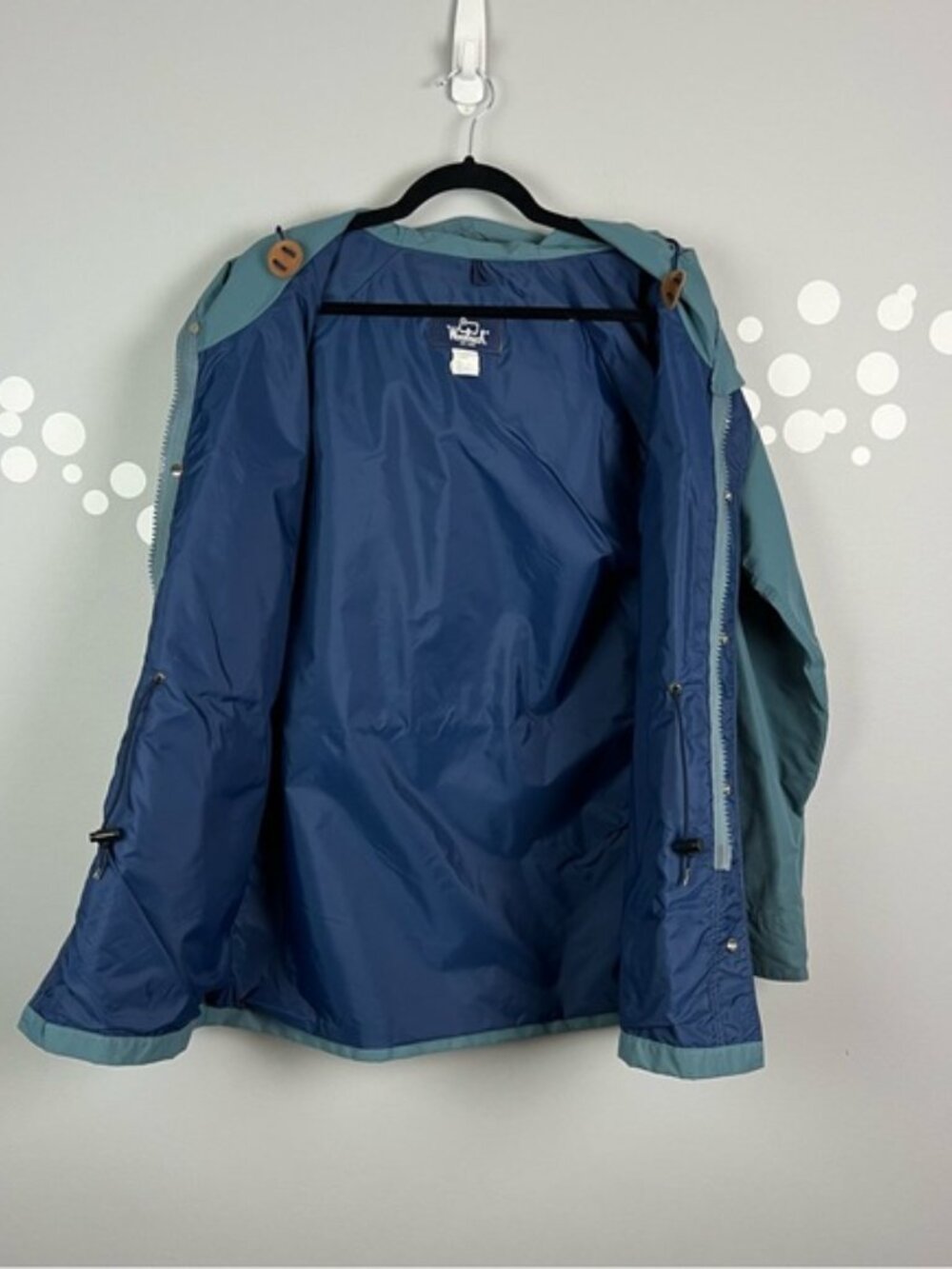 Woolrich Vintage Hooded Rain Jacket Parka Size L - Picture 5 of 7